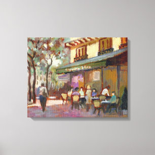 Paris Cafe Canvas Afdruk