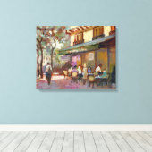 Paris Cafe Canvas Afdruk (Insitu (Houten vloer))