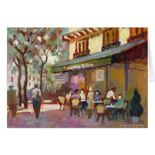 Paris Cafe Card (Voorkant Horizontaal)