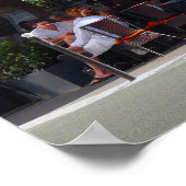 Paris Café en oude Citroën Car Poster (Hoek)