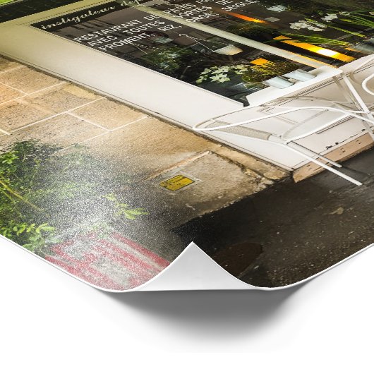 Paris Cafe Foto Afdruk (Hoek)