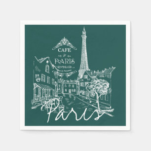 Paris cafe napkins servet