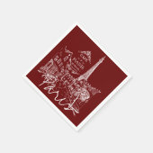 Paris cafe napkins servet (Hoek)