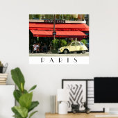 Paris Cafe Poster (Thuiskantoor)