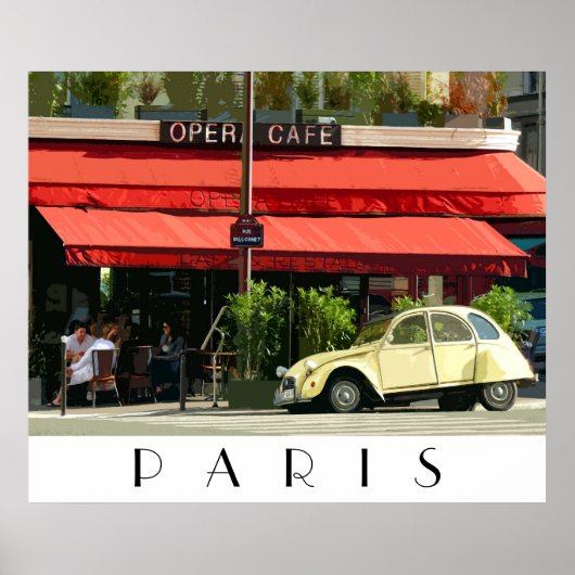 Paris Cafe Poster (Voorkant)