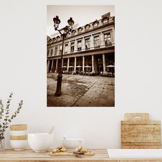 Paris Cafe Scene (III) Poster (Keuken)
