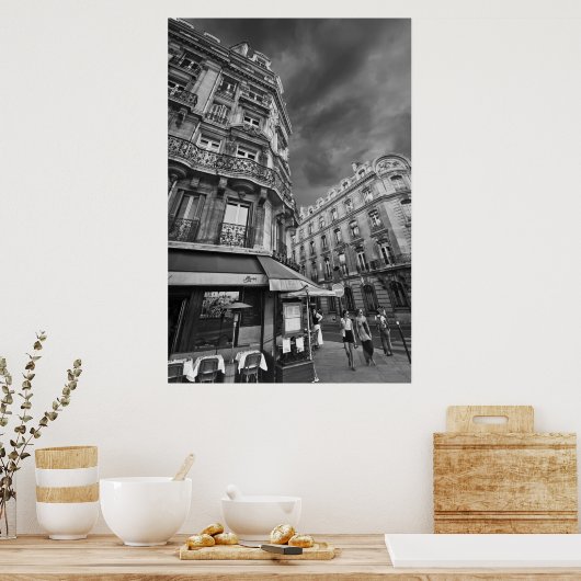 Paris Cafe Scene (IV) Poster (Keuken)