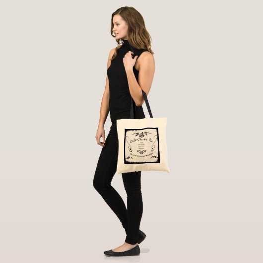 Paris Cafe Sign Tote Bag (Voorkant (model))