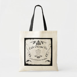 Paris Cafe Sign Tote Bag