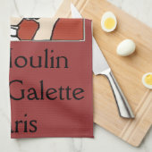 Paris Cafe, tekst toevoegen Theedoek (Quarter Fold)