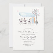 Paris Cafe Waterverf Elke dag van de Age Birthday Kaart (Voorkant)