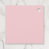 Paris Cafe Waterverf Script Baby shower Merci Bedankjes Labels (Achterkant)