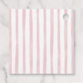 Paris Cafe Waterverf Script Baby shower Merci Bedankjes Labels (Achterkant)