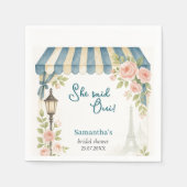 Paris Café Ze Zegt Oui Bruidsfeest  Servet (Voorkant)