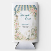 Paris Café Ze Zei Ja Tegen Bruiloftsfeest  Seltzer Blikjeskoeler (Voorkant)