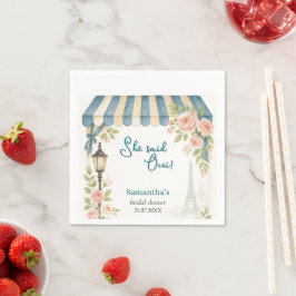 Paris Café Zei Ja Bruidsfeest  Servet