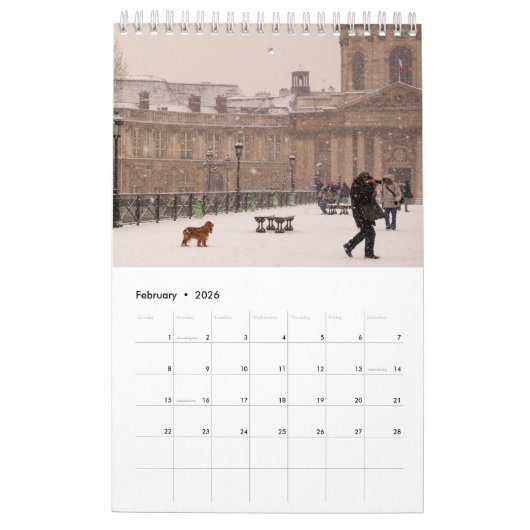 Paris Calendar Kalender (Feb 2026)