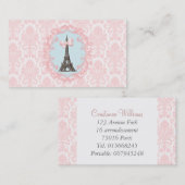Paris Calling Card Contactkaartje (Voorkant / Achterkant)