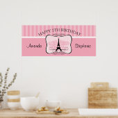 Paris Carousel 7th Birthday Banner Poster (Keuken)