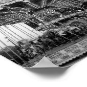 Paris Carousel B&W Poster (Hoek)