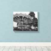 Paris Carousel Canvas Afdruk (Insitu (Houten vloer))