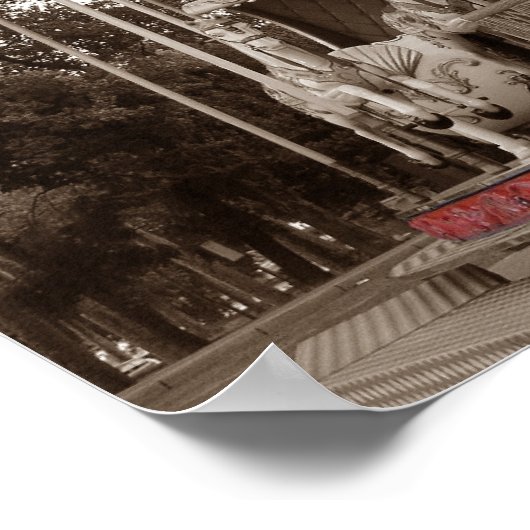 Paris Carousel Poster (Hoek)