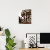 Paris Carousel Poster (Thuiskantoor)