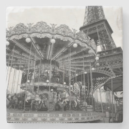 Paris Carousel Stenen Onderzetter