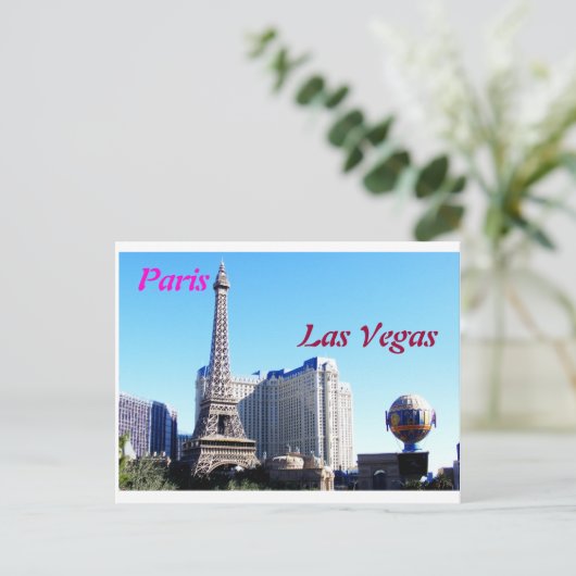 Paris Casino Briefkaart (Staand voorkant)