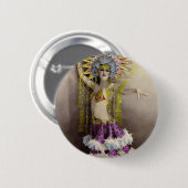 Paris Casino Costumed Dancer Ronde Button 5,7 Cm (Voorkant /achterkant)