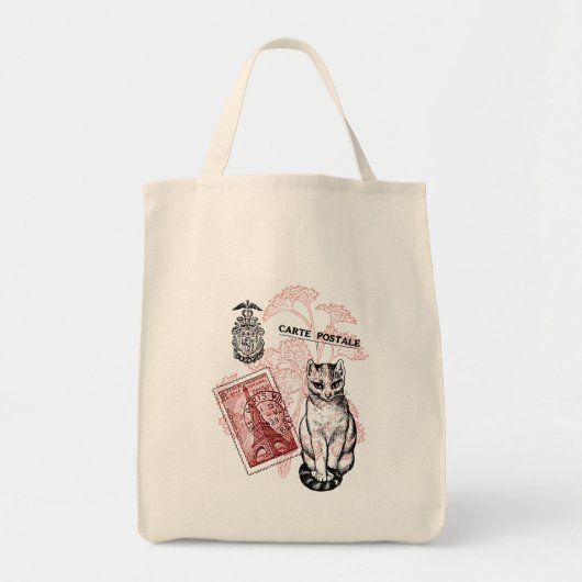 Paris Cat Tote Bag (Voorkant)