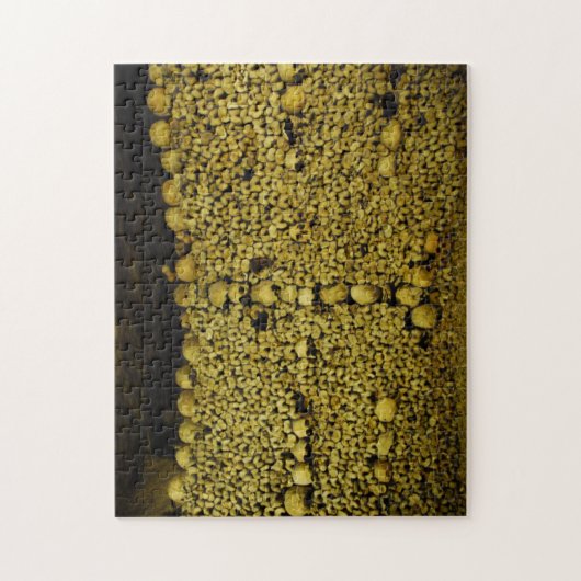 Paris Catacombs Skulls en Botten Legpuzzel (Verticaal)