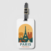 Paris Cathedral Bag Tag - Vintage Notre Dame  Bagagelabel (Voorkant (verticaal))