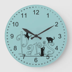 Paris Cats Grote Klok