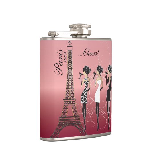 Paris Celebration - Roos Gold Heupfles (Rechts)