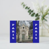 Paris Cemetary Briefkaart (Staand voorkant)