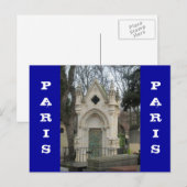 Paris Cemetary Briefkaart (Voorkant / Achterkant)