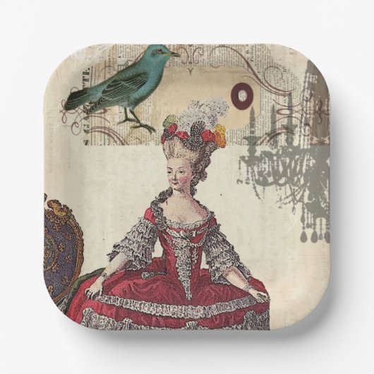 Paris Chandelier Marie Antoinette  Frans Papieren Bordje (Voorkant)