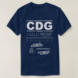 Paris Charles De Gaulle Airport CDG Tee Shirt: T-shirt