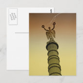 Paris - Châtelet Victory Column Briefkaart (Voorkant / Achterkant)