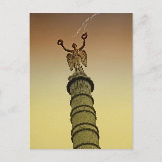 Paris - Châtelet Victory Column Briefkaart (Voorkant)