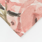 Paris Cherry Blossom Fleece Deken (Hoek)