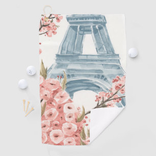 Paris Cherry Blossom Golfhanddoek