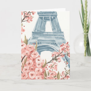 Paris Cherry Blossom Kaart