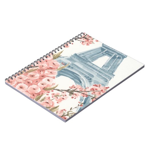 Paris Cherry Blossom Notitieboek (Linkerzijde)
