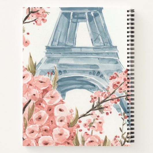 Paris Cherry Blossom Notitieboek (Achterkant)