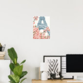 Paris Cherry Blossom Poster (Thuiskantoor)