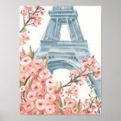 Paris Cherry Blossom Poster (Voorkant)
