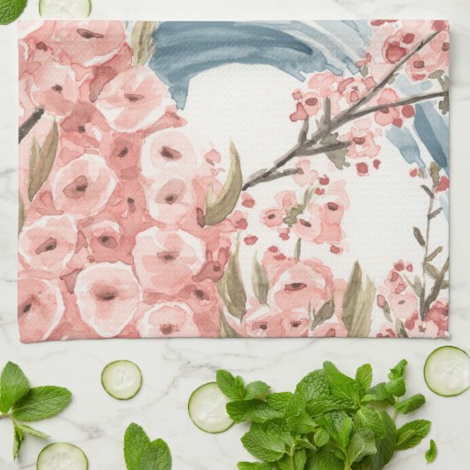 Paris Cherry Blossom Theedoek (Gevouwen)