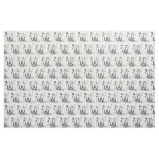 Paris Chic Script Stof (Yard (91,4 cm))